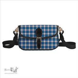 ScotsTee Shop Scottish Strathclyde District Tartan Women's Chain Crossbody Bag Square Bag
