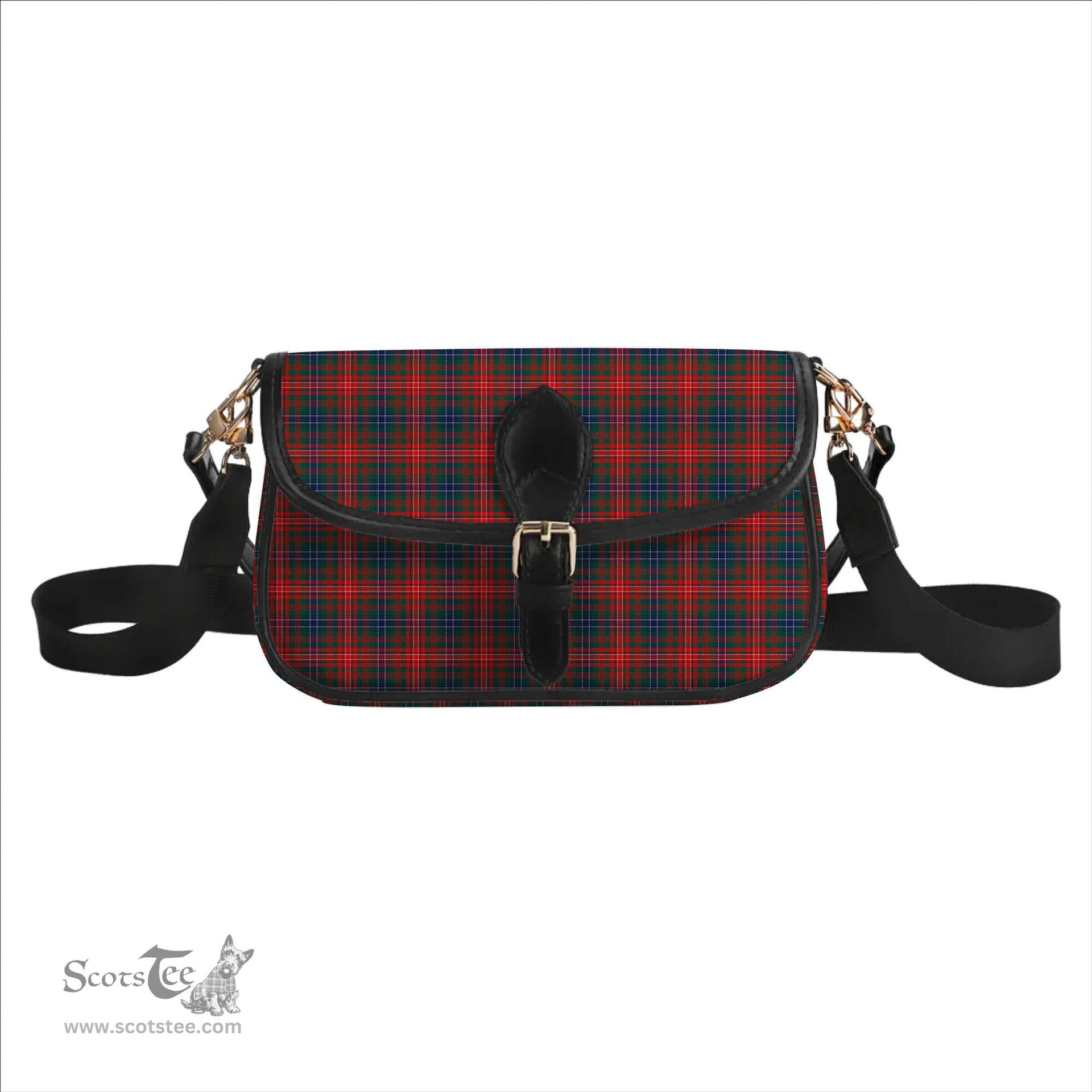 ScotsTee Shop Scottish Wilson Modern Tartan Tartan Women's Chain Crossbody Bag Square Bag