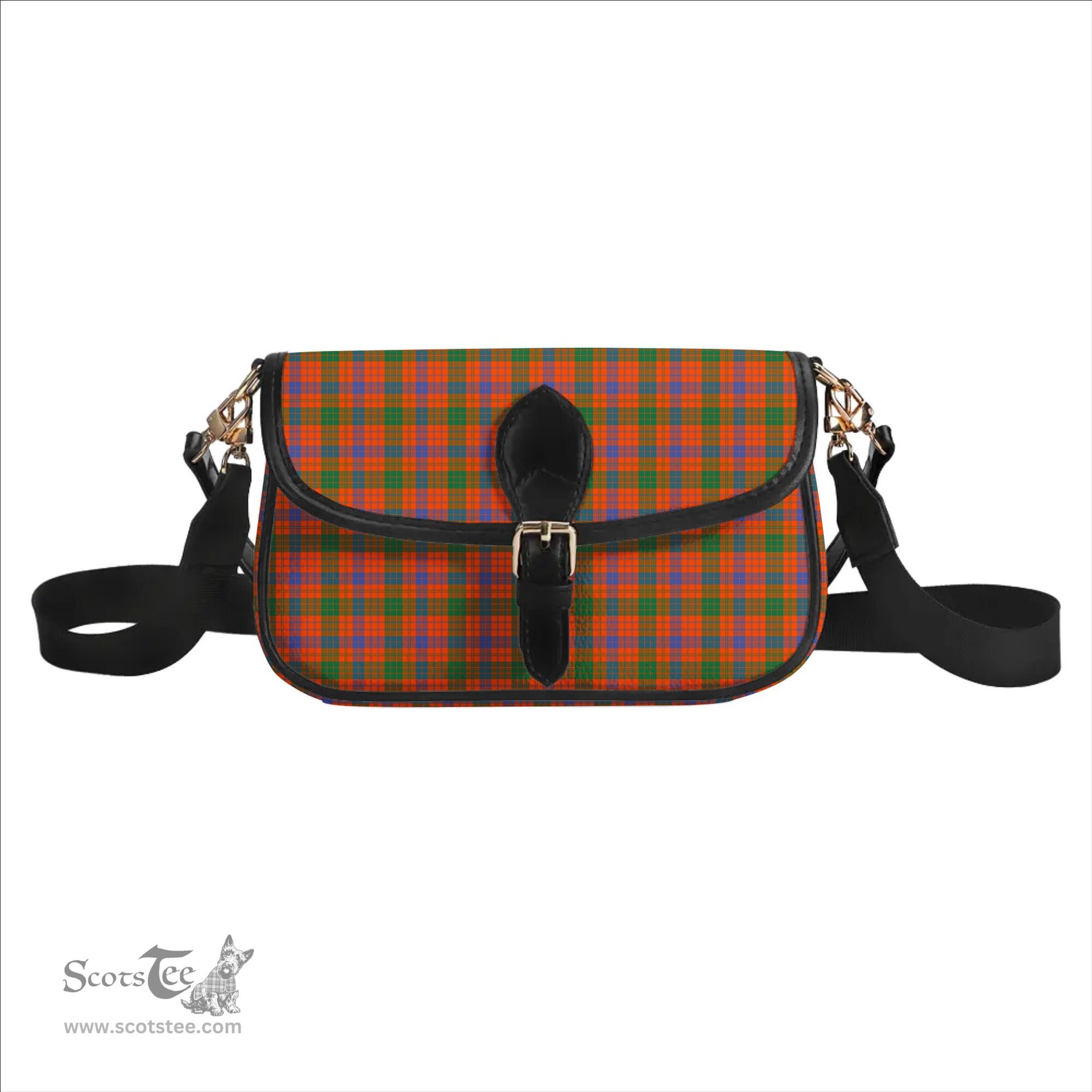 ScotsTee Shop Scottish Ross Ancient Tartan Women's Chain Crossbody Bag Square Bag