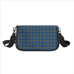 ScotsTee Shop Scottish Thomson Blue Modern Clan Tartan Women's Chain Crossbody Bag Square Bag