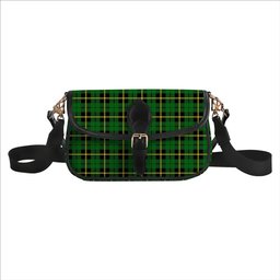 ScotsTee Shop Scottish Wallace Hunting Green Tartan Women's Chain Crossbody Bag Square Bag