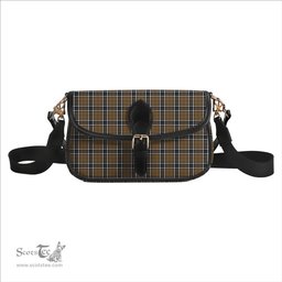 ScotsTee Shop Scottish Thompson Camel Tartan Women's Chain Crossbody Bag Square Bag