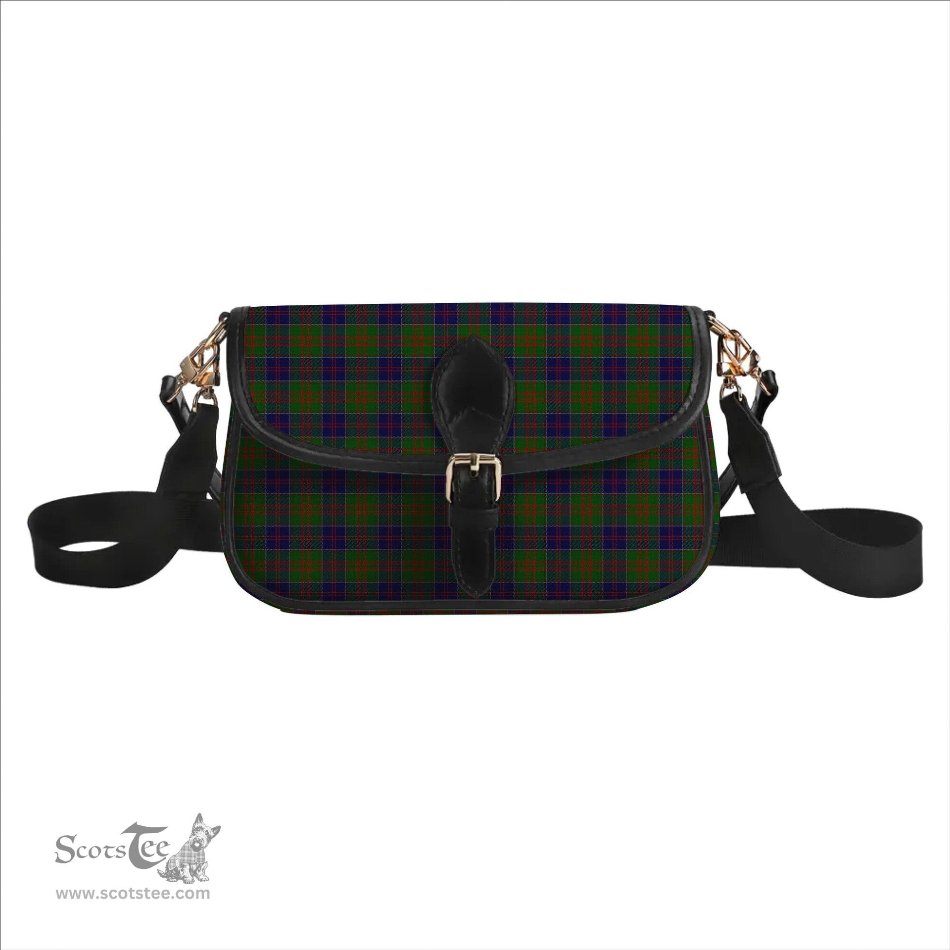 ScotsTee Shop Scottish Stewart of Appin Hunting Tartan Women's Chain Crossbody Bag Square Bag