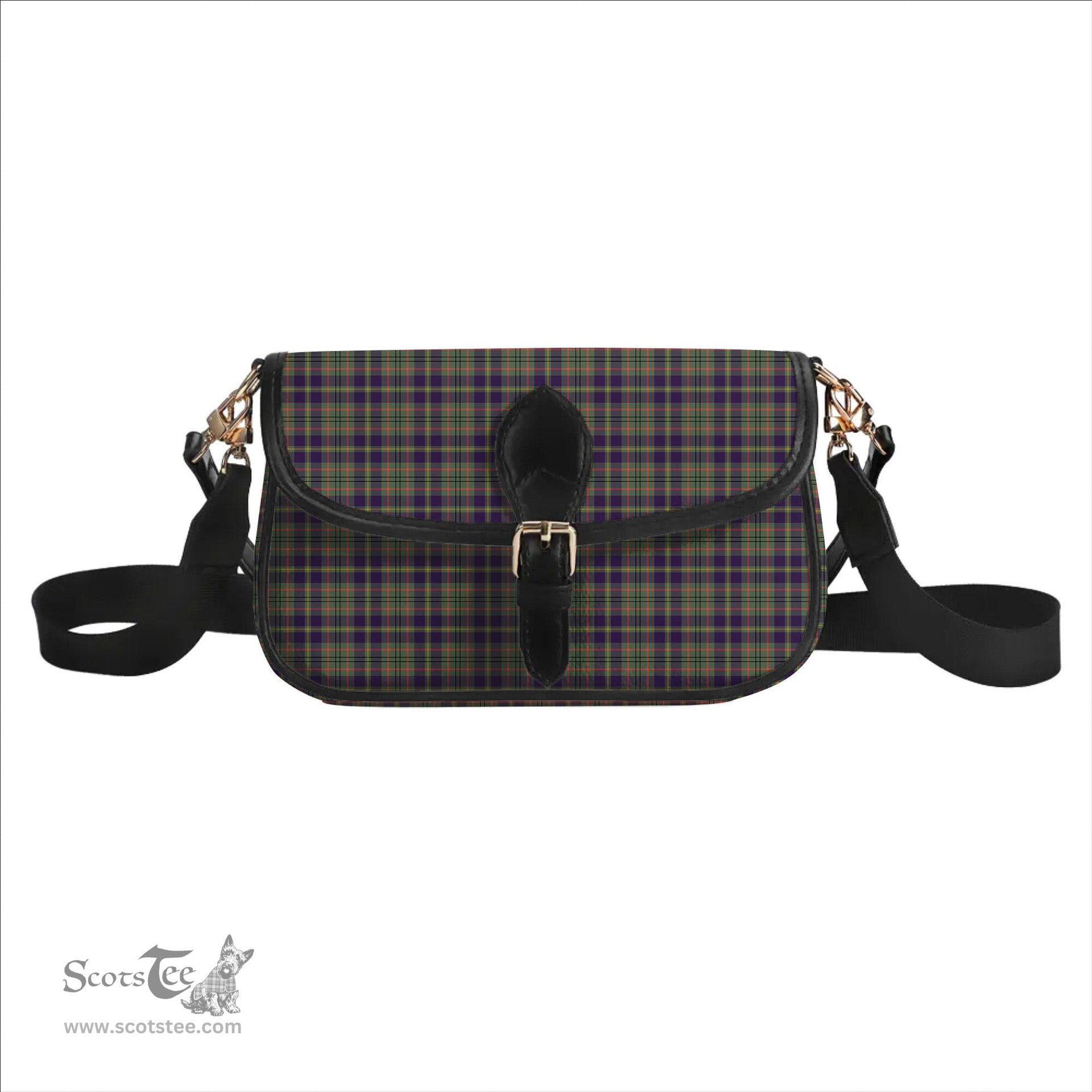 ScotsTee Shop Scottish Taylor Weathered Tartan Women's Chain Crossbody Bag Square Bag