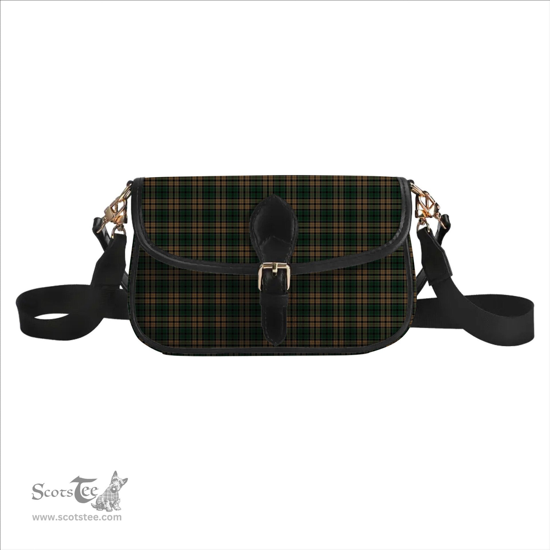 ScotsTee Shop Scottish Sackett Tartan Women's Chain Crossbody Bag Square Bag
