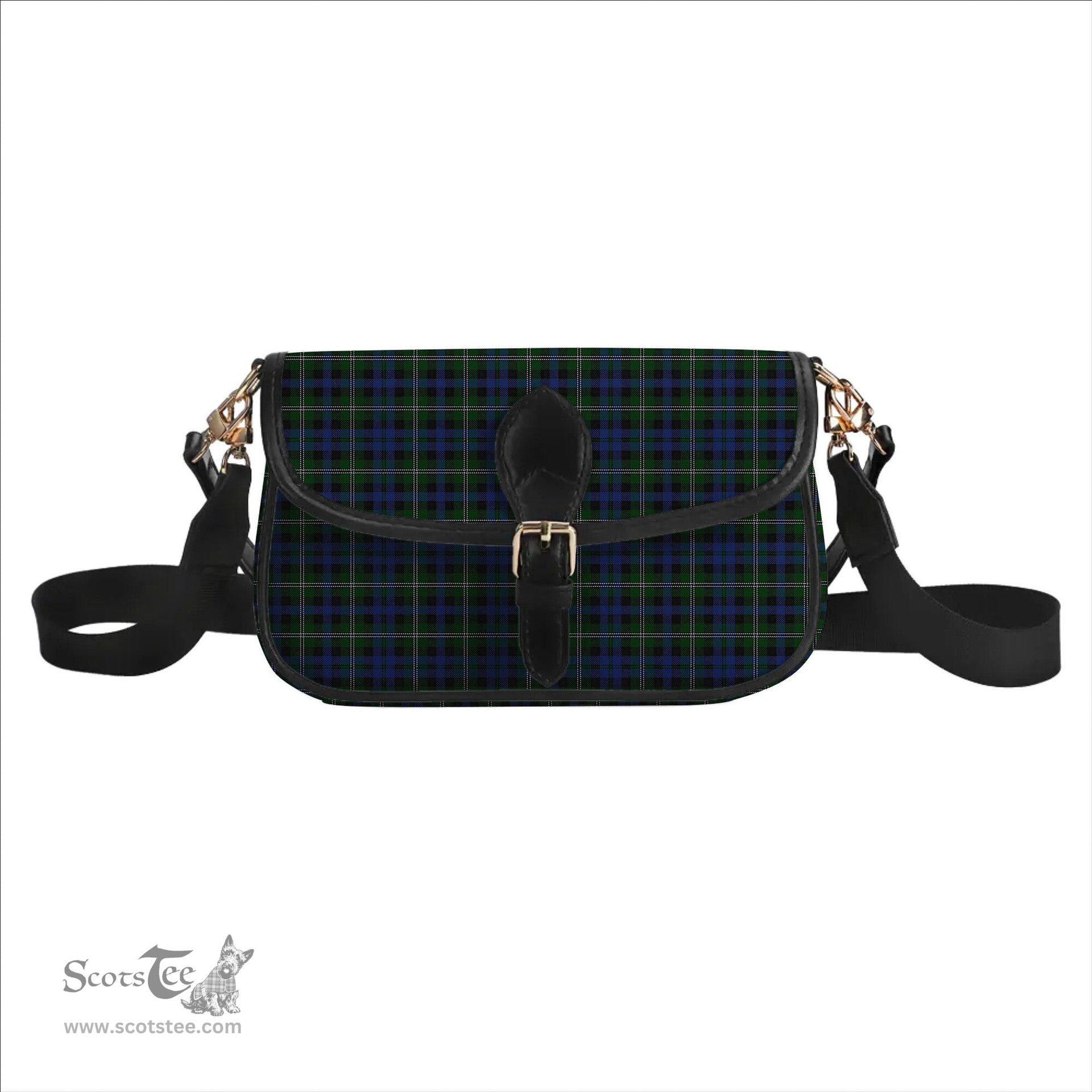 ScotsTee Shop Scottish Stephenson Hunting Tartan Women's Chain Crossbody Bag Square Bag