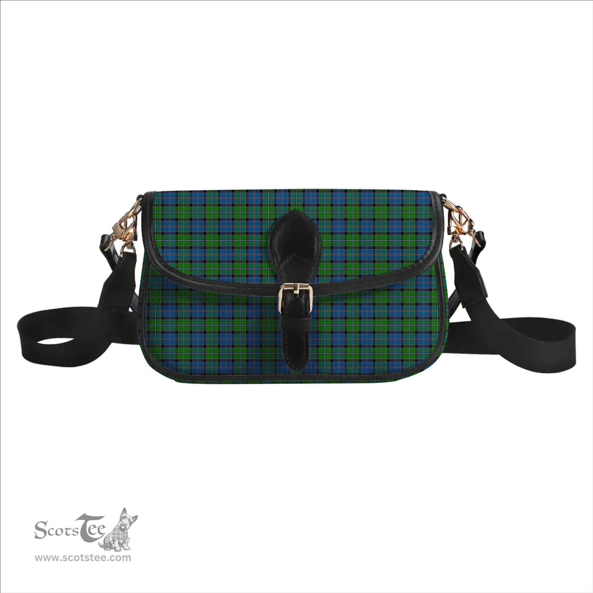 ScotsTee Shop Scottish Stirling Tartan Women's Chain Crossbody Bag Square Bag