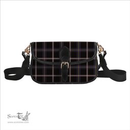ScotsTee Shop Scottish Navy Dress Blue Tartan Women's Chain Crossbody Bag Square Bag