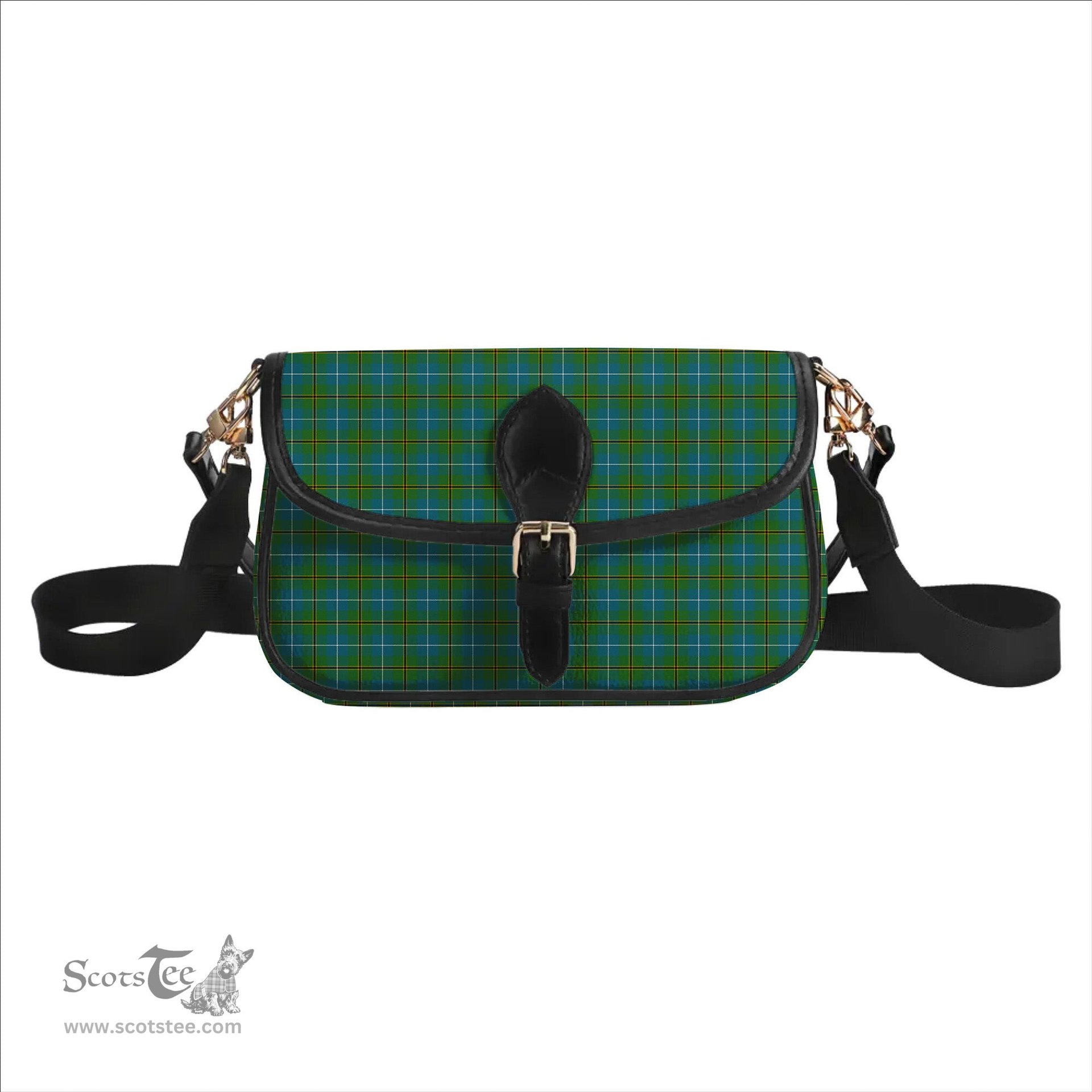 ScotsTee Shop Scottish Turnbull Hunting Ancient Clan Tartan Women's Chain Crossbody Bag Square Bag