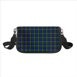 ScotsTee Shop Scottish Sinclair-Brown Modern Tartan Women's Chain Crossbody Bag Square Bag