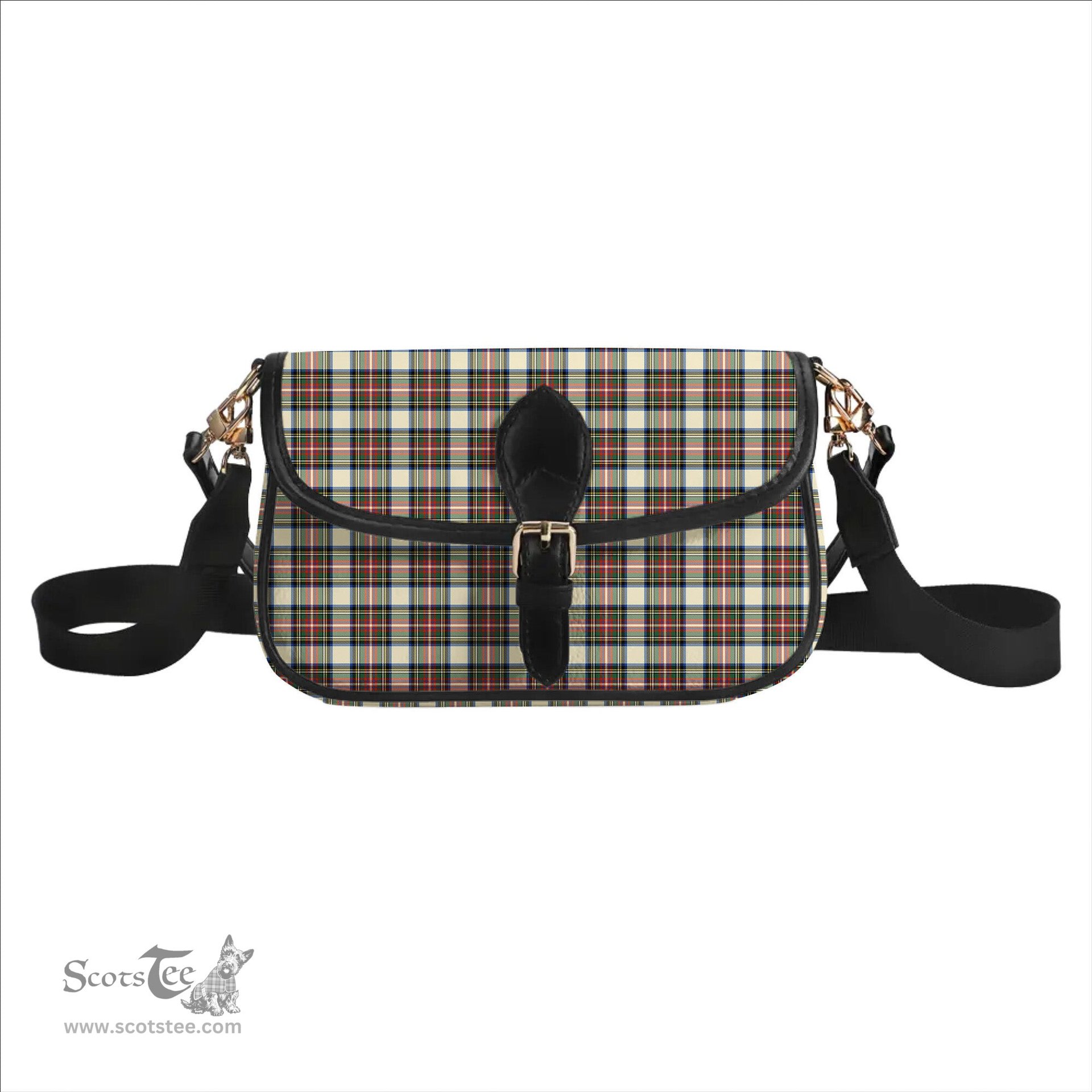 ScotsTee Shop Scottish Stewart Dress Modern SC Tartan Women's Chain Crossbody Bag Square Bag