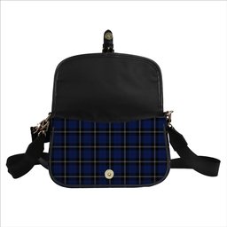 ScotsTee Shop Scottish Ramsay Blue Modern Tartan Women's Chain Crossbody Bag Square Bag