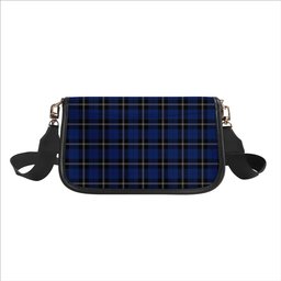 ScotsTee Shop Scottish Ramsay Blue Modern Tartan Women's Chain Crossbody Bag Square Bag