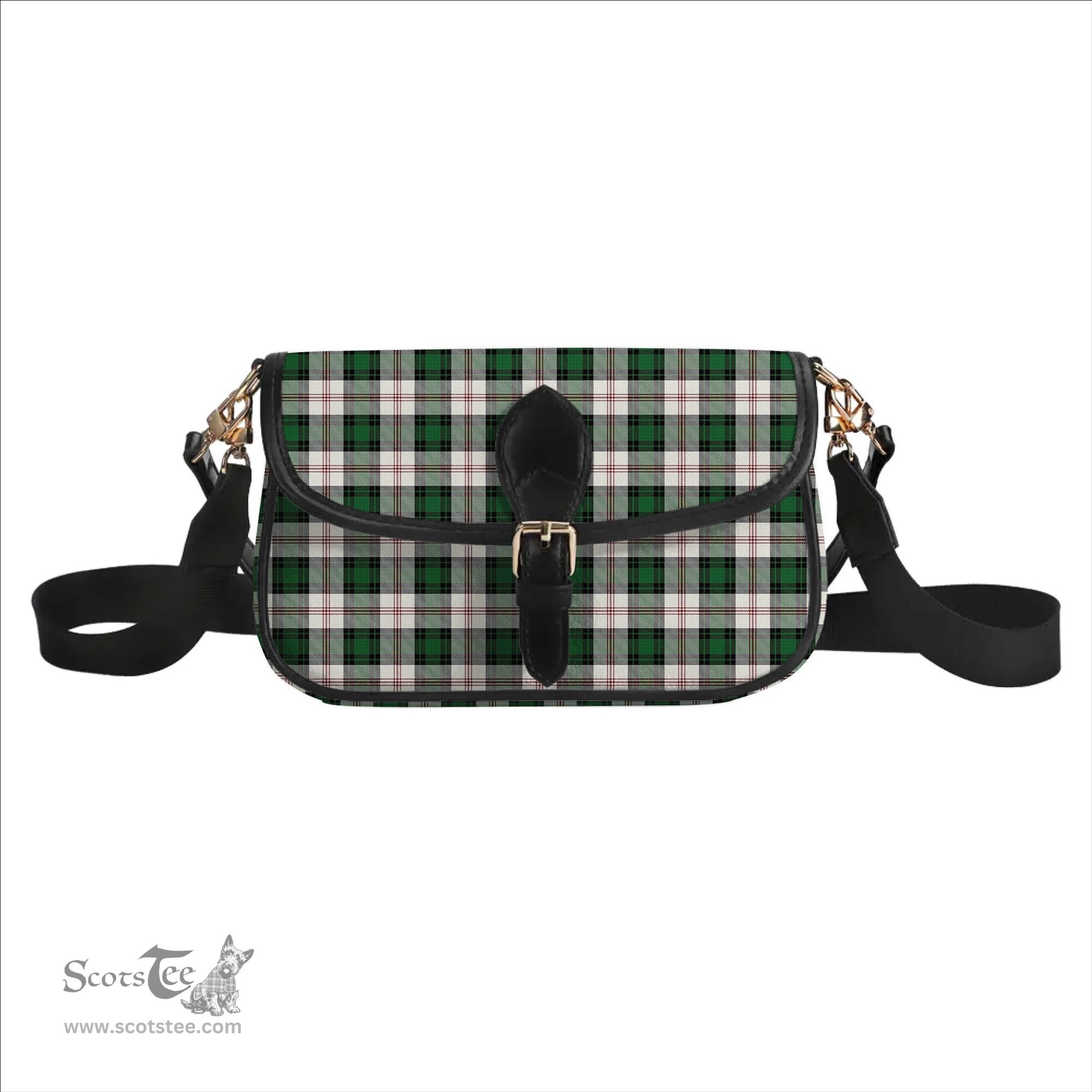 ScotsTee Shop Scottish Ross Arisaid Ancient Tartan Women's Chain Crossbody Bag Square Bag