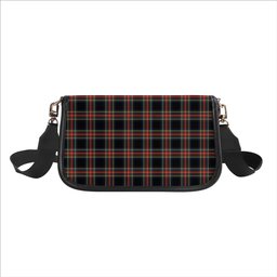 ScotsTee Shop Scottish Stewart Black Modern Tartan Women's Chain Crossbody Bag Square Bag