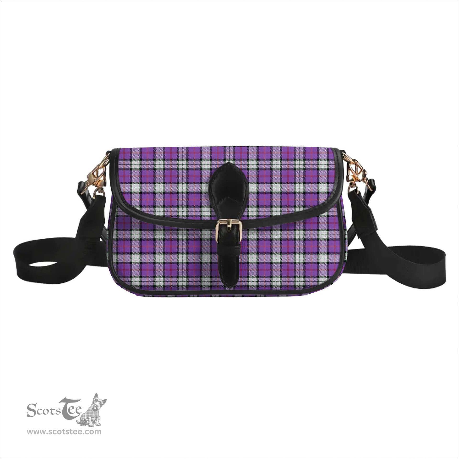 ScotsTee Shop Scottish Sinclair Dress (Dance) Ancient Clan Tartan Women's Chain Crossbody Bag Square Bag