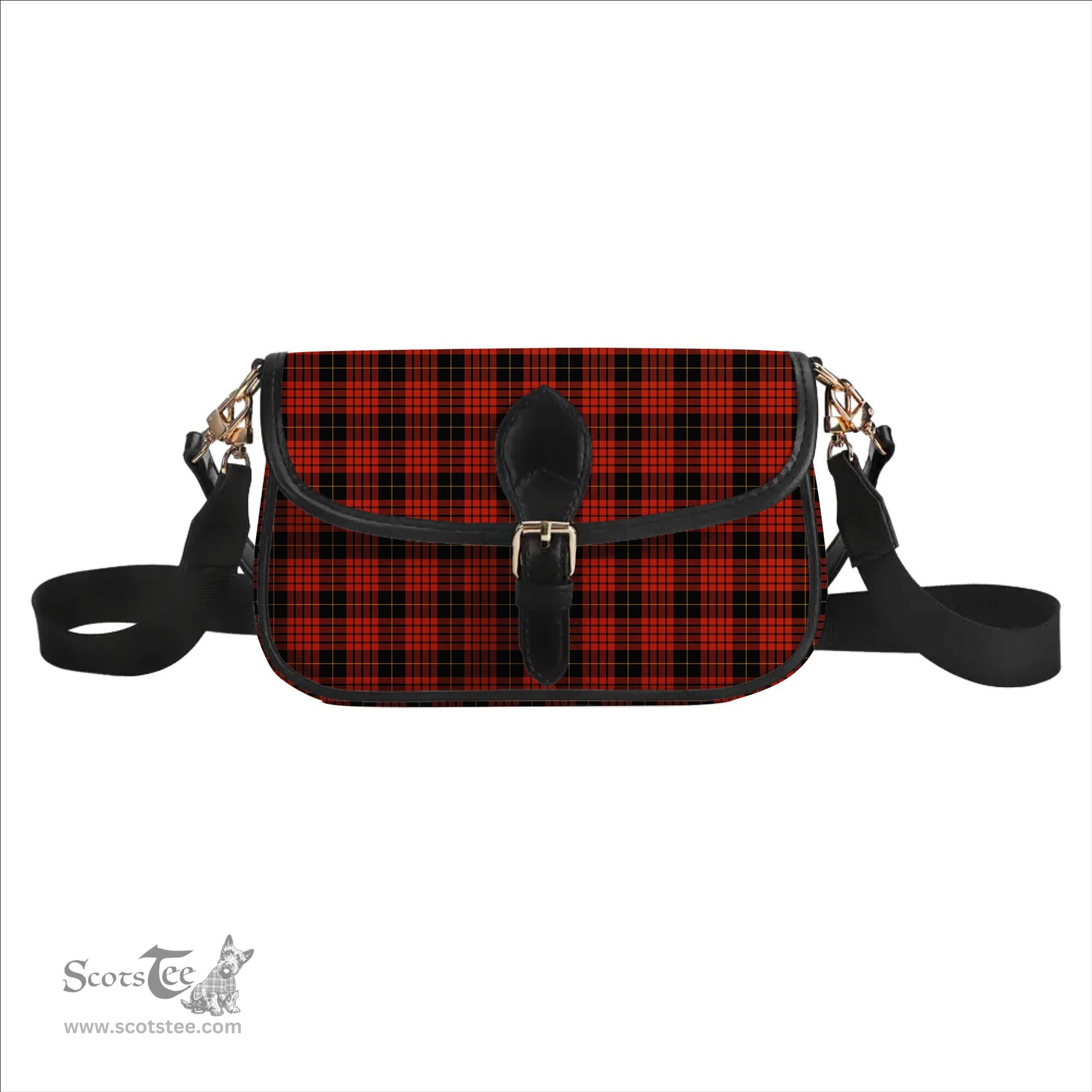 ScotsTee Shop Scottish Quarrie Ancient Tartan Women's Chain Crossbody Bag Square Bag