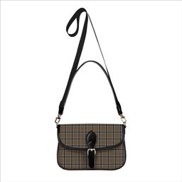 ScotsTee Shop Scottish Thompson Society Camel Tartan Women's Chain Crossbody Bag Square Bag