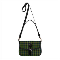 ScotsTee Shop Scottish Reid Green SC Tartan Women's Chain Crossbody Bag Square Bag