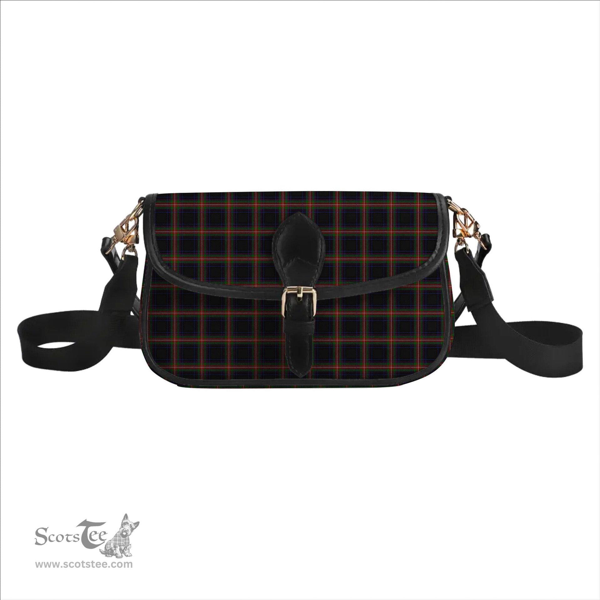 ScotsTee Shop Scottish Watt Tartan Women's Chain Crossbody Bag Square Bag