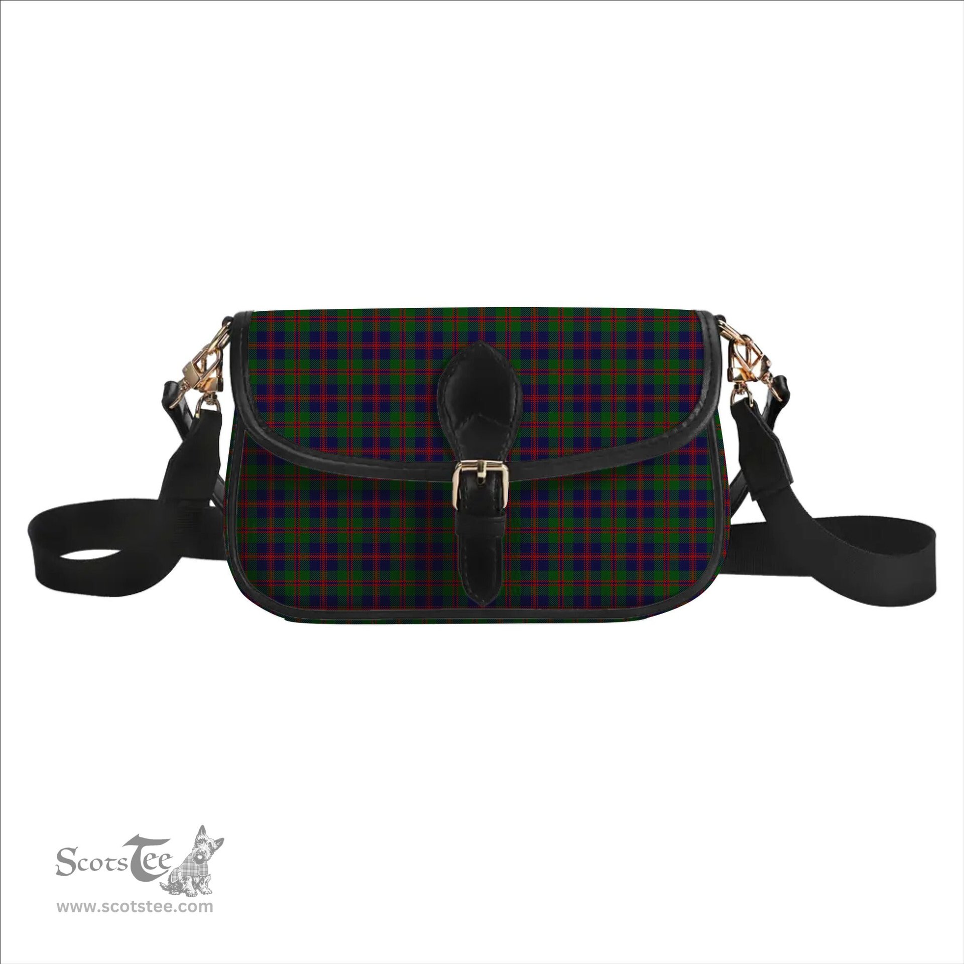 ScotsTee Shop Scottish Robertson Struan Tartan Women's Chain Crossbody Bag Square Bag