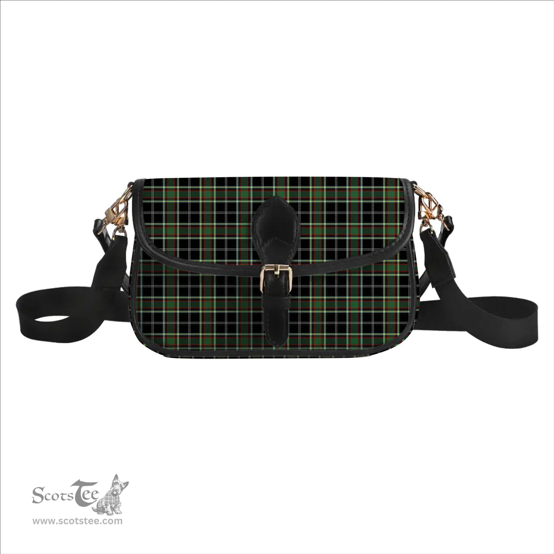 ScotsTee Shop Scottish Webster Modern Tartan Women's Chain Crossbody Bag Square Bag