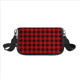 ScotsTee Shop Scottish Ramsay of Dalhousie (Ramsay Red) Modern Tartan Women's Chain Crossbody Bag Square Bag