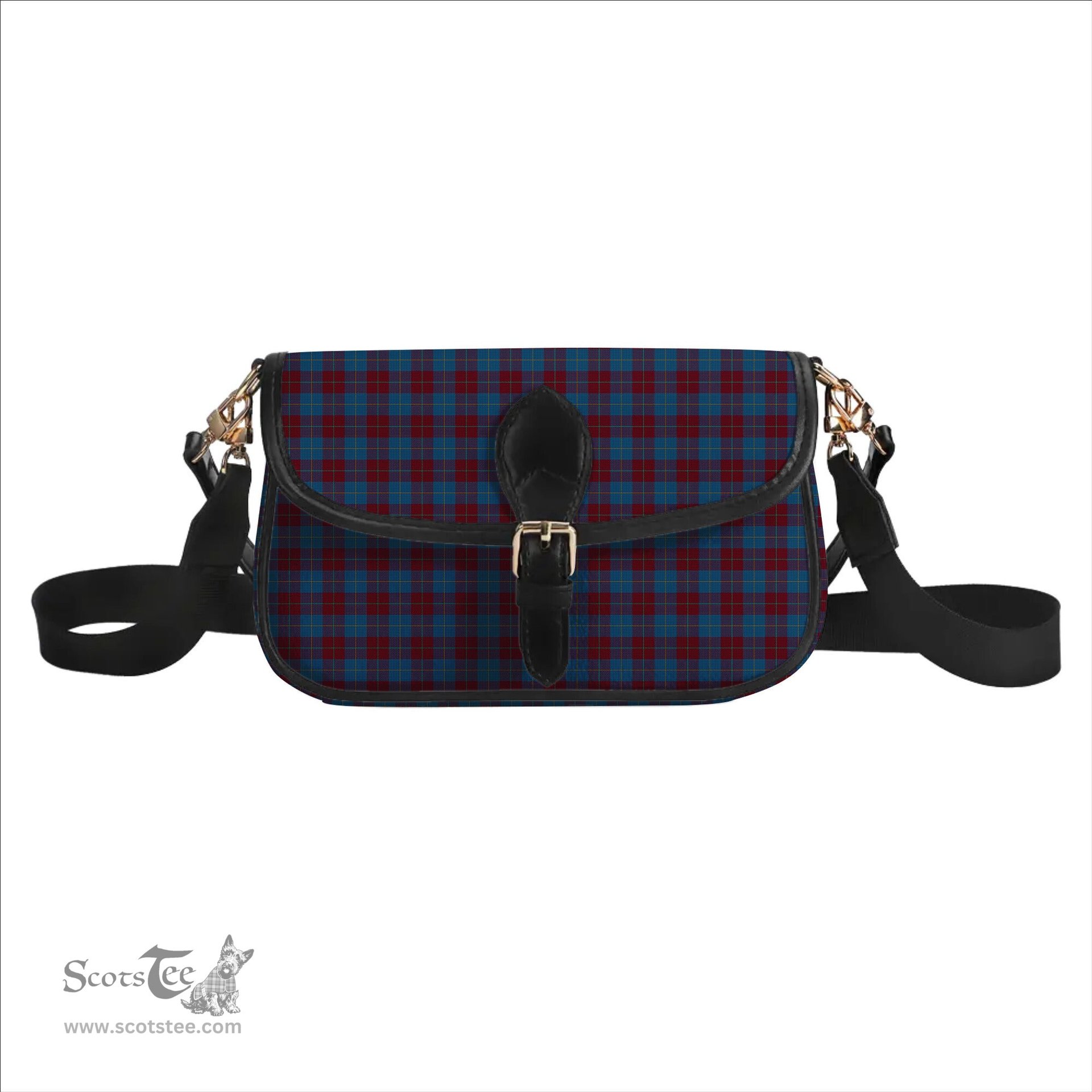 ScotsTee Shop Scottish Reagan Tartan Women's Chain Crossbody Bag Square Bag