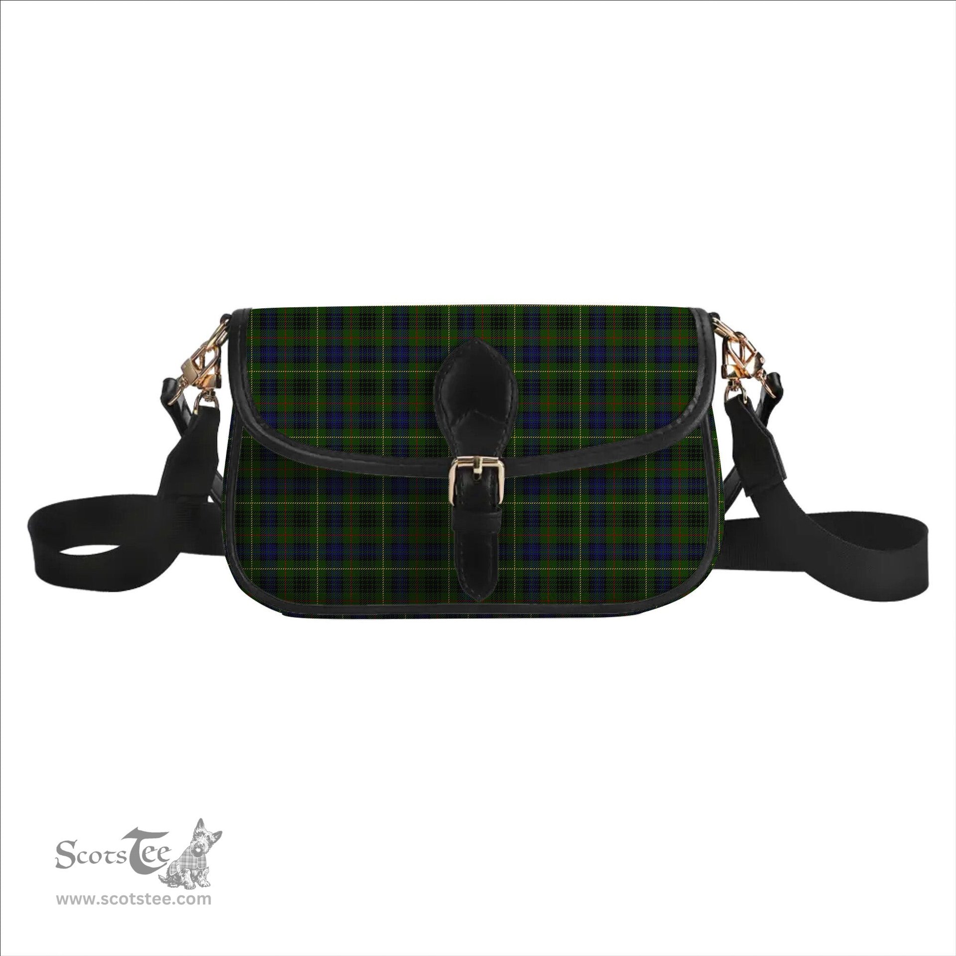 ScotsTee Shop Scottish Stewart Hunting Tartan Women's Chain Crossbody Bag Square Bag