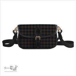 ScotsTee Shop Scottish Stewart Black 2 Tartan Women's Chain Crossbody Bag Square Bag