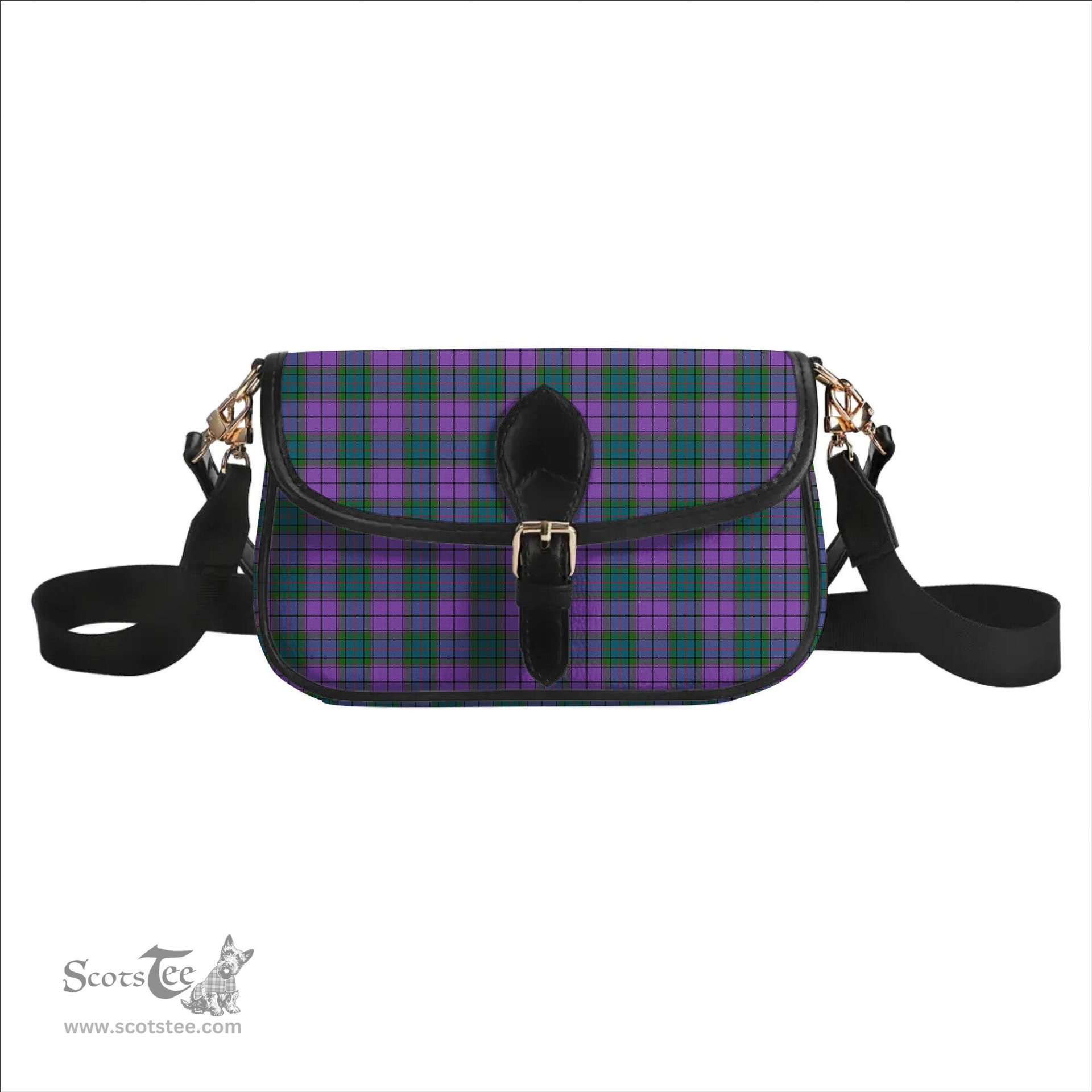 ScotsTee Shop Scottish Wardlaw Ancient Tartan Women's Chain Crossbody Bag Square Bag