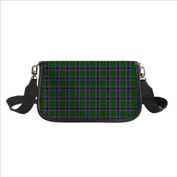 ScotsTee Shop Scottish Sinclair Green Tartan Women's Chain Crossbody Bag Square Bag