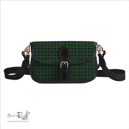 ScotsTee Shop Scottish Sinclair Green Tartan Women's Chain Crossbody Bag Square Bag