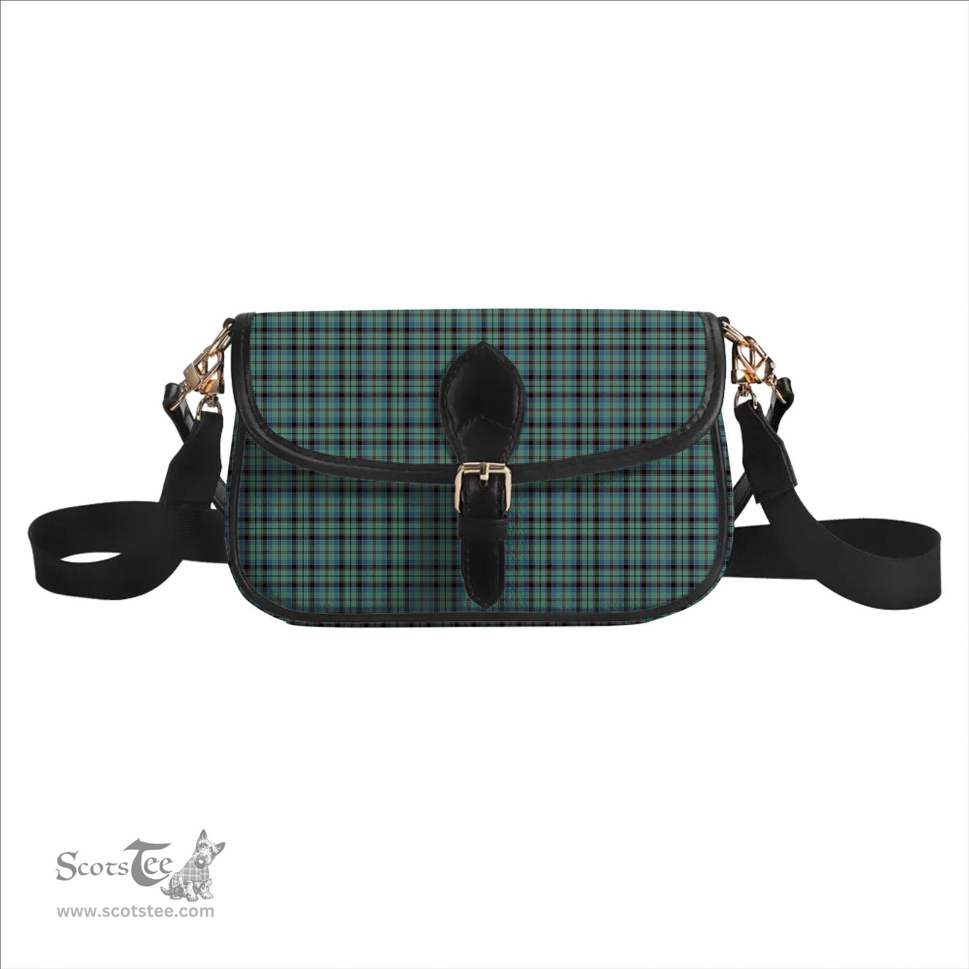 ScotsTee Shop Scottish Stephenson Ancient Tartan Women's Chain Crossbody Bag Square Bag
