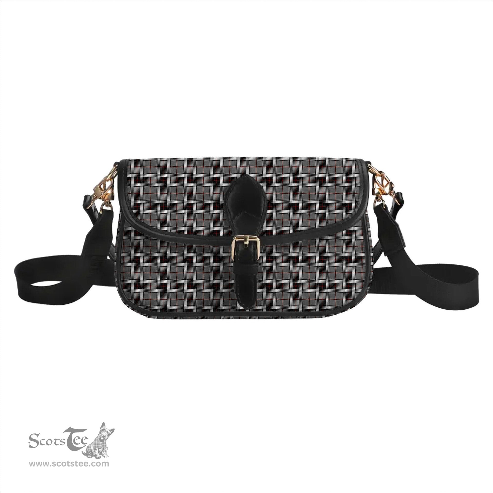 ScotsTee Shop Scottish Thompson Grey Dress Tartan Women's Chain Crossbody Bag Square Bag