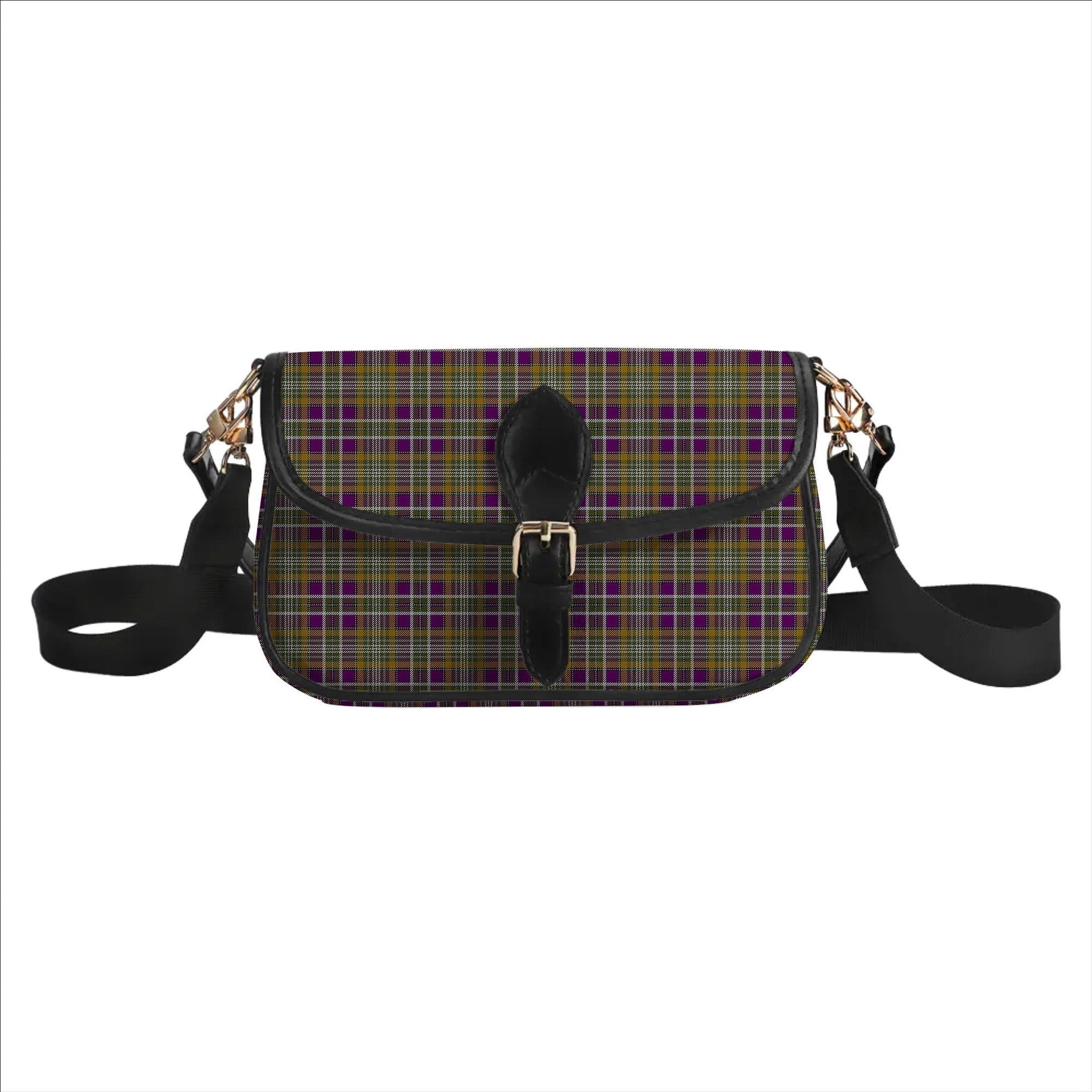 ScotsTee Shop Scottish Wexford County, Crest Range Tartan Women's Chain Crossbody Bag Square Bag