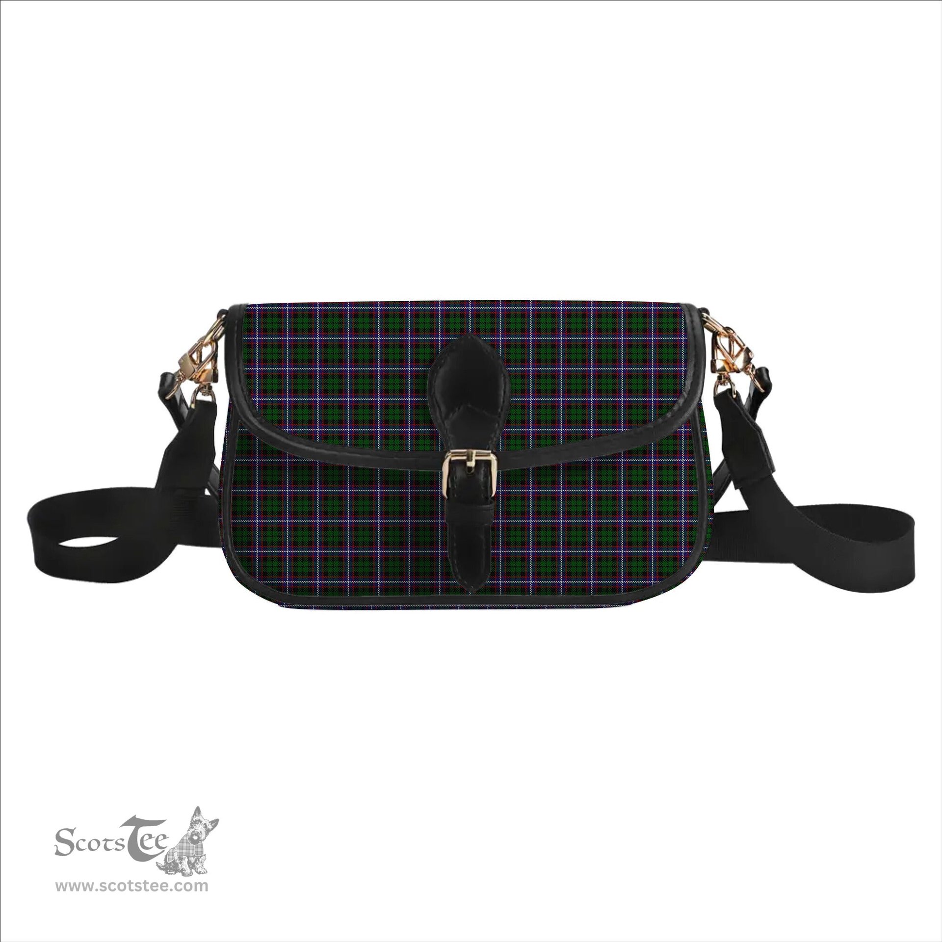 ScotsTee Shop Scottish Russell 1 Tartan Women's Chain Crossbody Bag Square Bag