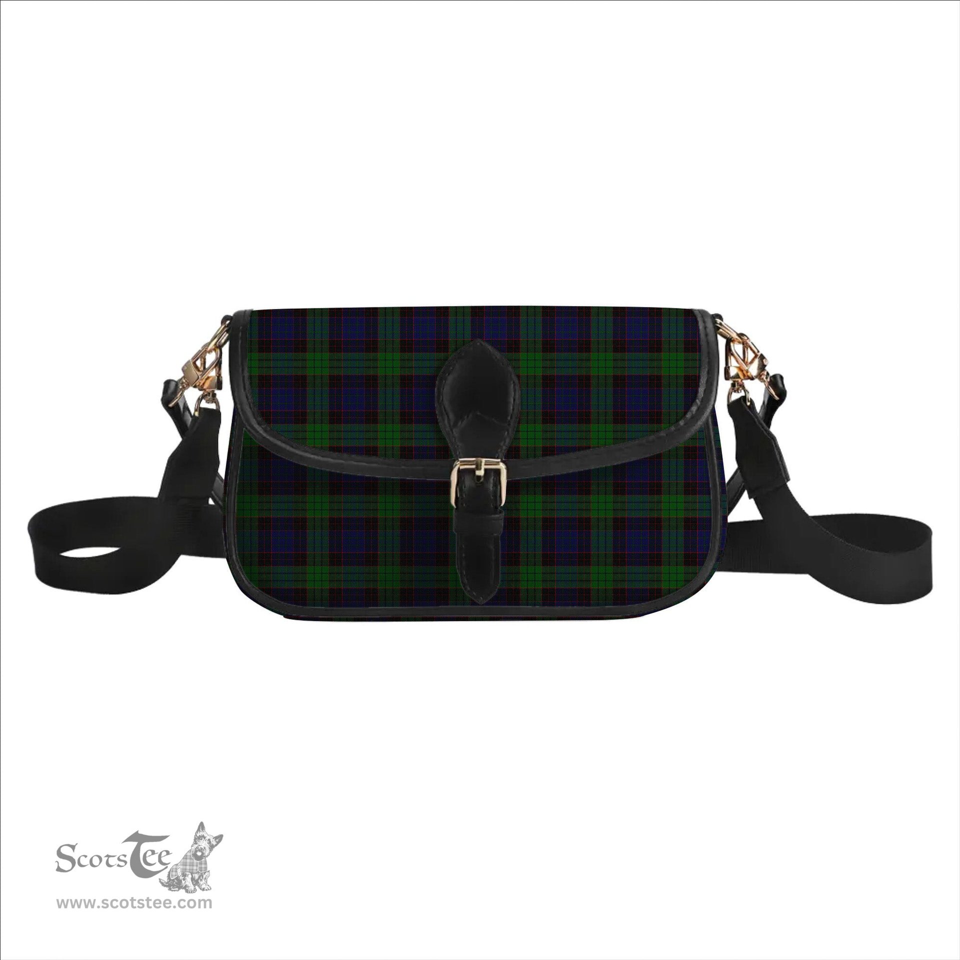 ScotsTee Shop Scottish Stewart Old Tartan Women's Chain Crossbody Bag Square Bag