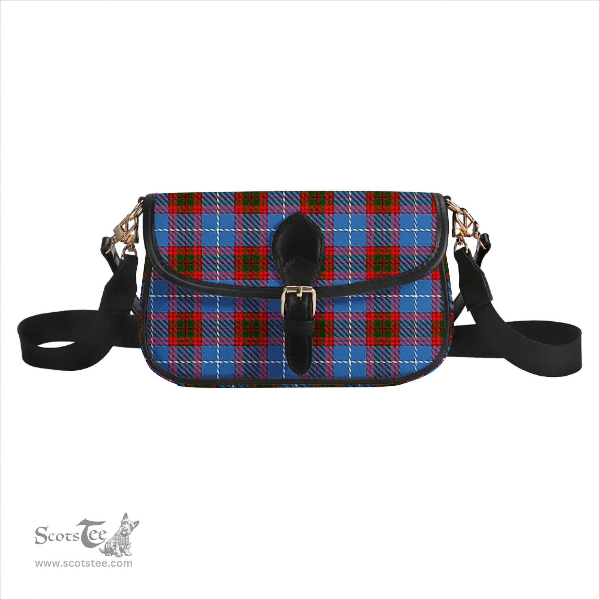 ScotsTee Shop Scottish Sydserf Tartan Women's Chain Crossbody Bag Square Bag