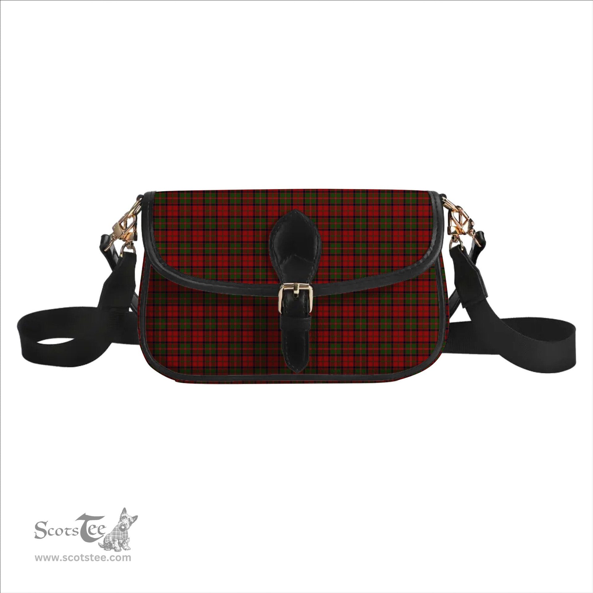 ScotsTee Shop Scottish Stewart of Ardshiel Tartan Women's Chain Crossbody Bag Square Bag