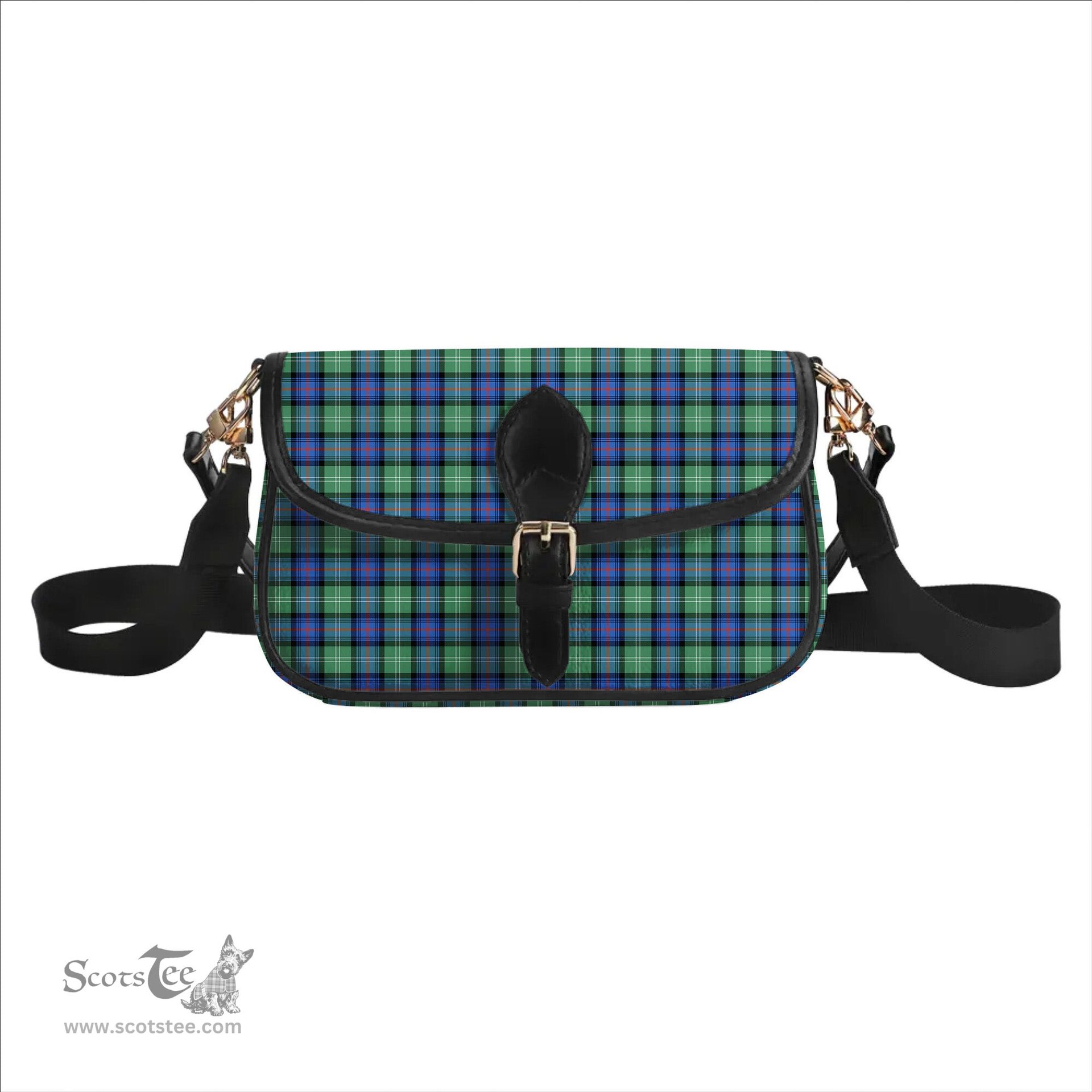 ScotsTee Shop Scottish Sutherland Old Ancient SC Tartan Women's Chain Crossbody Bag Square Bag