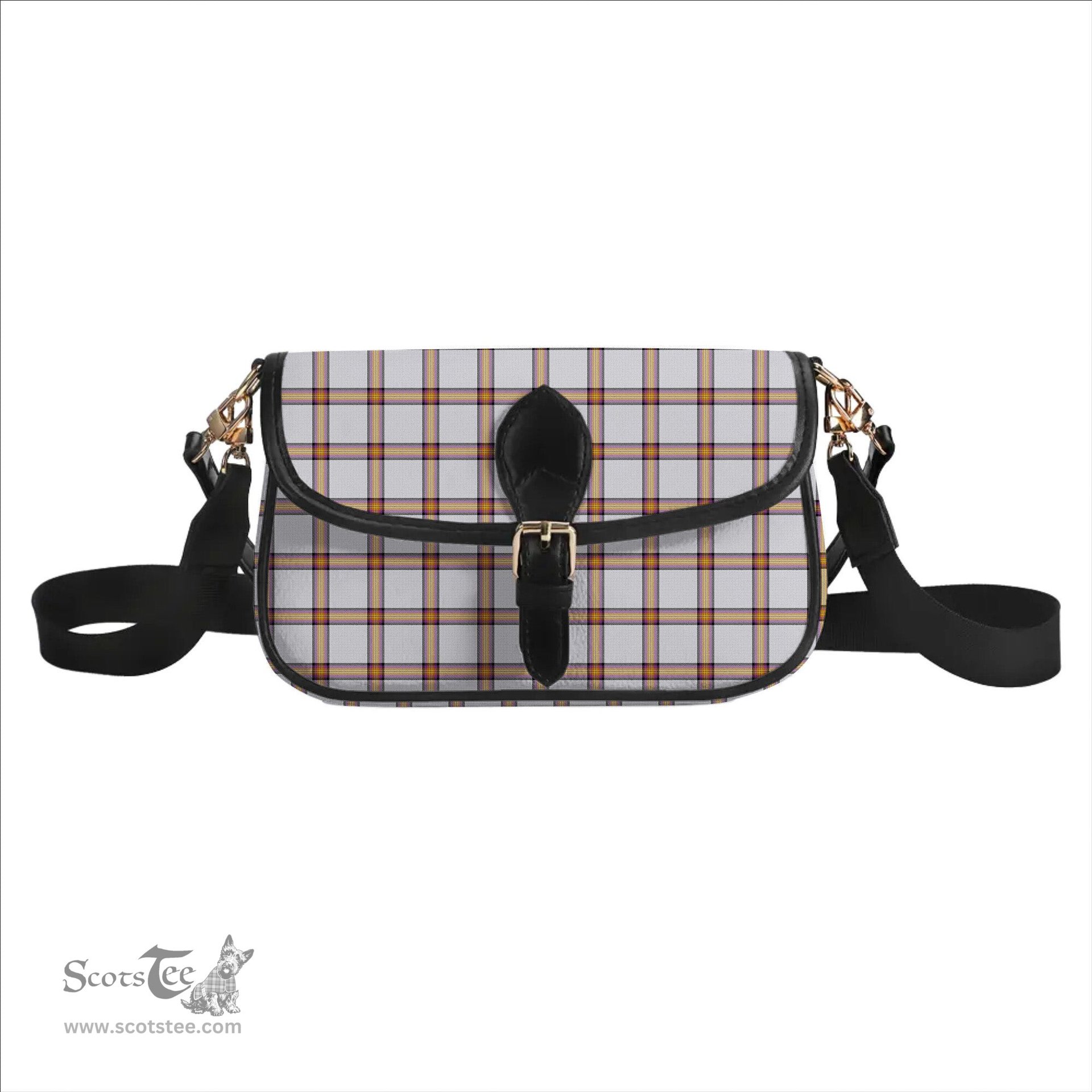 ScotsTee Shop Scottish Young Christina Modern Tartan Women's Chain Crossbody Bag Square Bag