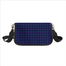 ScotsTee Shop Scottish Navy US Edzell Tartan Women's Chain Crossbody Bag Square Bag
