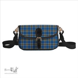 ScotsTee Shop Scottish Thomson Dress Blue Modern Tartan Women's Chain Crossbody Bag Square Bag