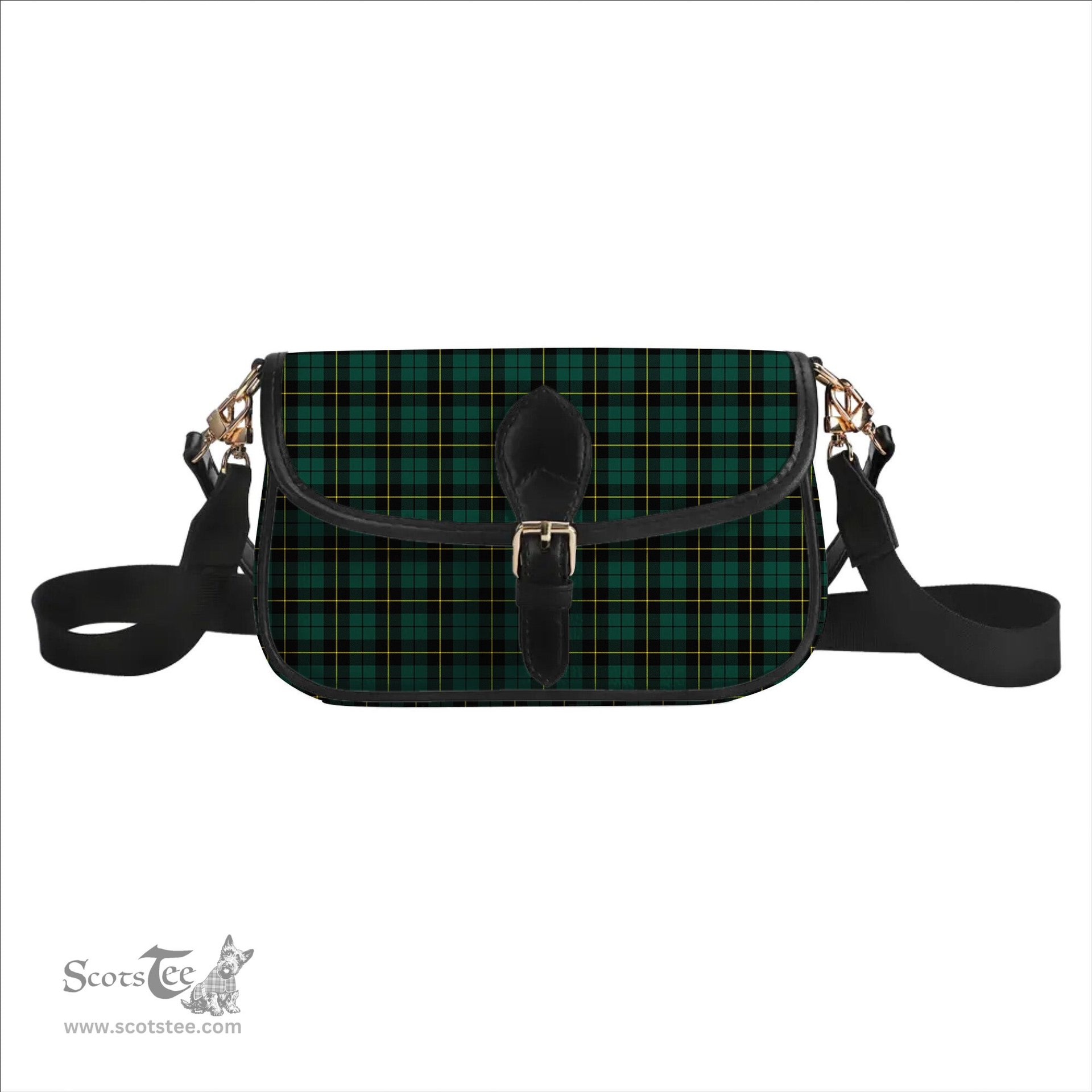 ScotsTee Shop Scottish Wallace Hunting Modern Tartan Women's Chain Crossbody Bag Square Bag