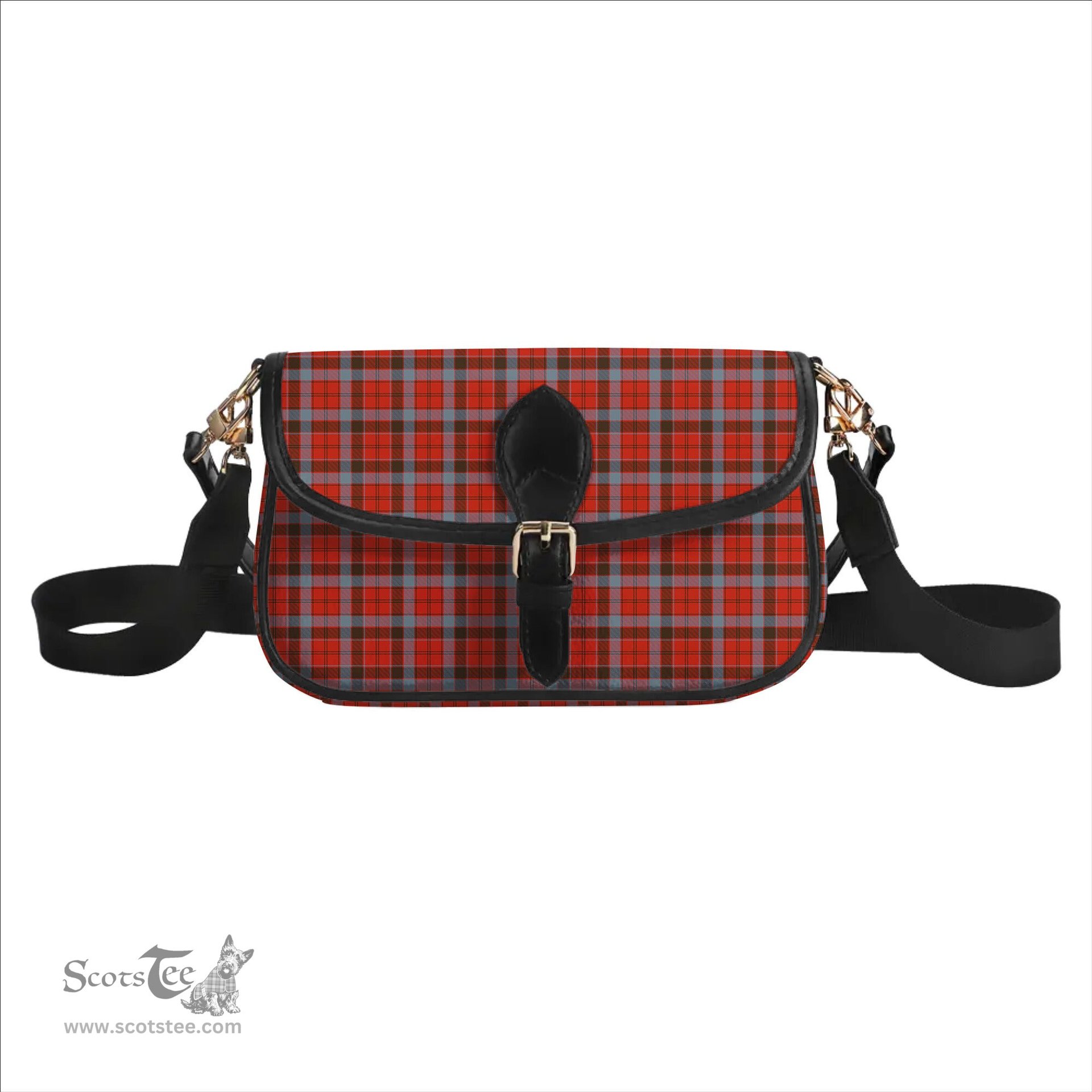 ScotsTee Shop Scottish Robertson Weathered Tartan Women's Chain Crossbody Bag Square Bag