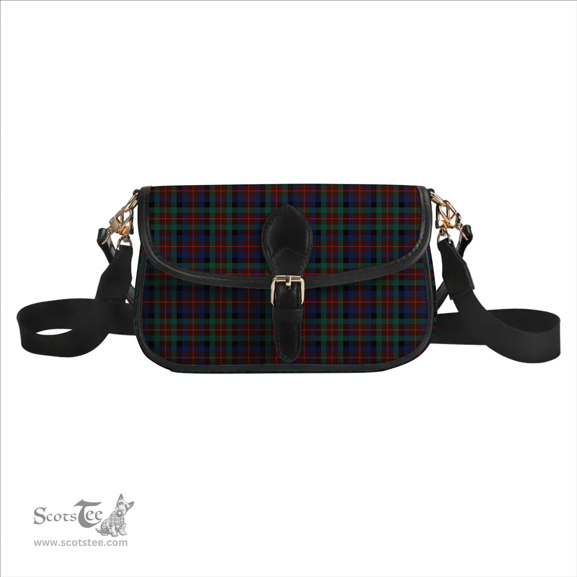 ScotsTee Shop Scottish Tennant Modern Tartan Women's Chain Crossbody Bag Square Bag
