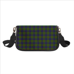 ScotsTee Shop Scottish Stewart of Appin Hunting Modern Tartan Women's Chain Crossbody Bag Square Bag
