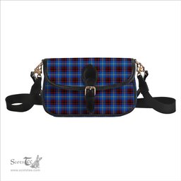 ScotsTee Shop Scottish Rutherford Modern Tartan Women's Chain Crossbody Bag Square Bag