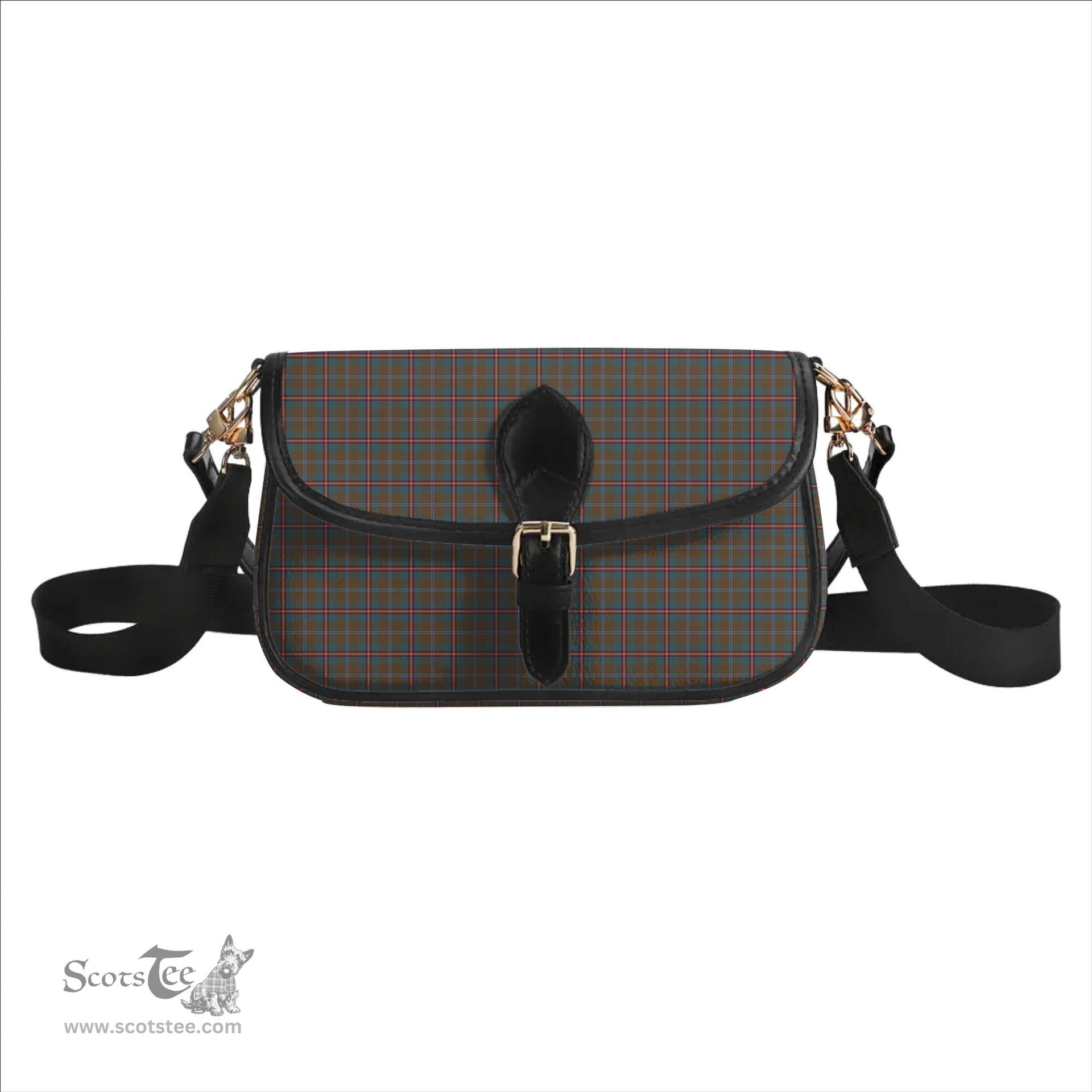 ScotsTee Shop Scottish Young Weathered Clan Tartan Women's Chain Crossbody Bag Square Bag